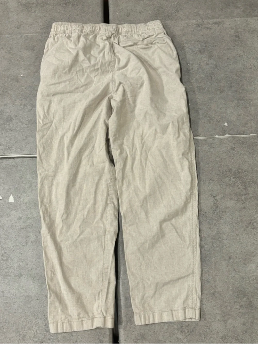 Hollister Linen-Blend Loose Pull-On Pants